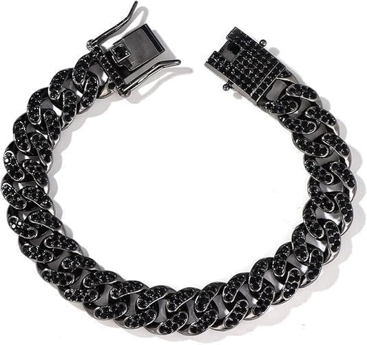 BLACK CRYSTAL BRACELET ONLY