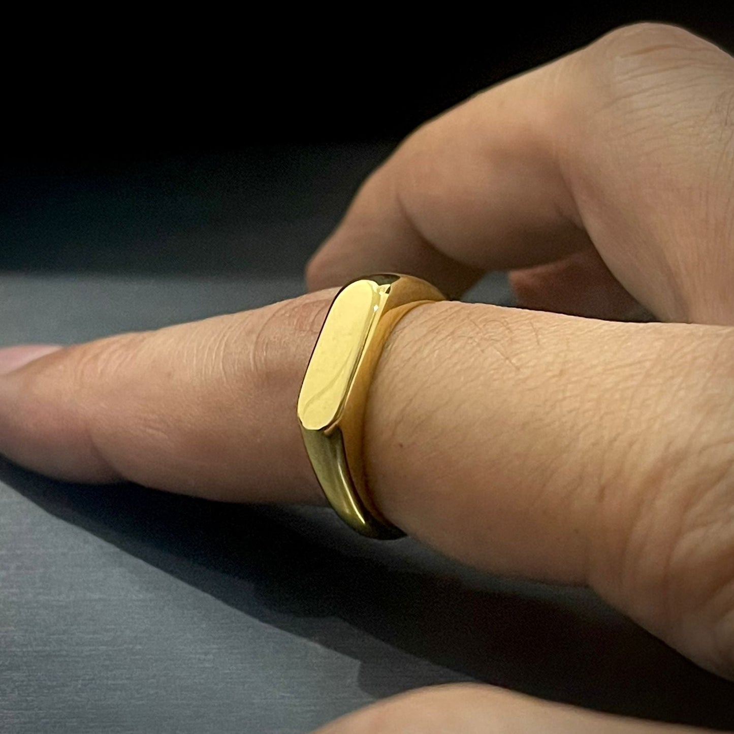 Italian Sterling Gold Ring for Men/Women